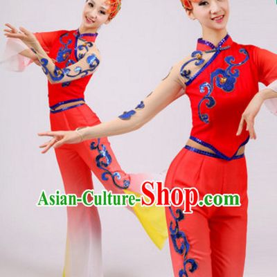 Chinese Folk Dance Dress Clothing Dresses Costume Ethnic Dancing Cultural Dances Costumes for Women