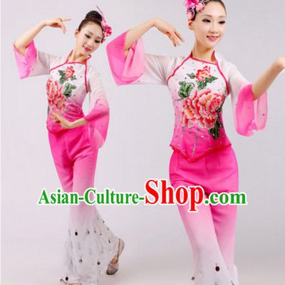 Chinese Folk Dance Dress Clothing Dresses Costume Ethnic Dancing Cultural Dances Costumes for Women
