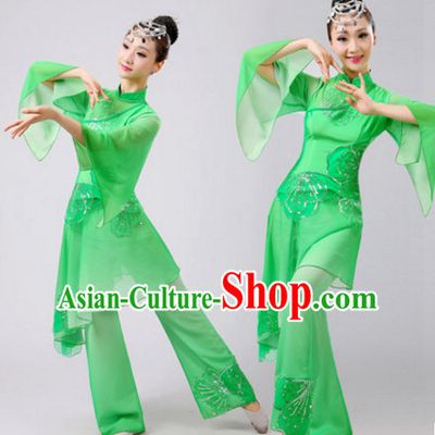 Chinese Folk Dance Dress Clothing Dresses Costume Ethnic Dancing Cultural Dances Costumes for Women