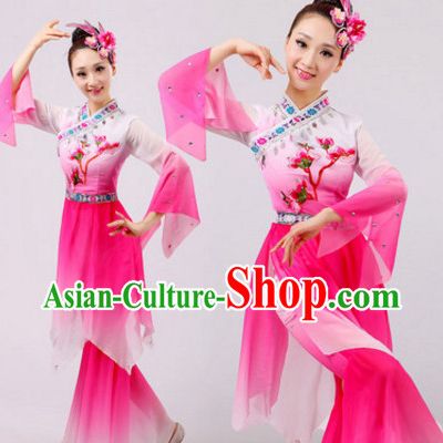 Chinese Folk Dance Dress Clothing Dresses Costume Ethnic Dancing Cultural Dances Costumes for Women