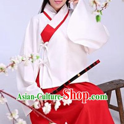 Ancient Chinese Ming Dynasty Drama Scene Hanfu Clothing Complete Set for Women