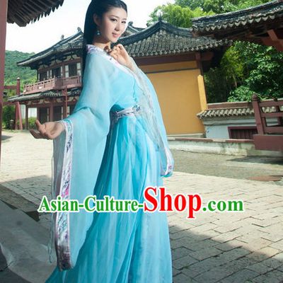 Ancient Chinese Classical Dancer Drama Scene Hanfu Clothing Complete Set for Women