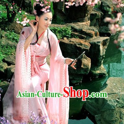 Ancient Chinese Classical Dancer Drama Scene Hanfu Clothing Complete Set for Women