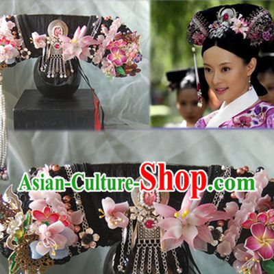 Qing Dynasty Imperial Royal Quene Phoenix Hairstyle Manchu Hairstyle Chinese Oriental Hairstyles