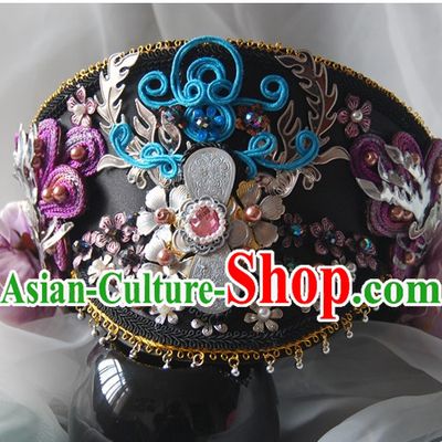 Qing Dynasty Imperial Royal Quene Phoenix Hairstyle Wigs Hairstyle Chinese Oriental Hairstyles