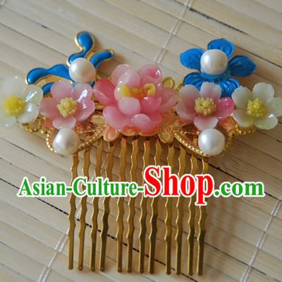 Qing Dynasty Imperial Royal Quene Hairpins Hair Accessories Hairstyle Wigs Hairstyle Chinese Oriental Hairstyles Headpieces
