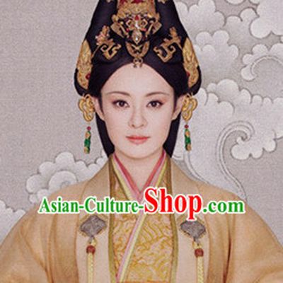 China Han Dynasty Imperial Royal Quene Hairpins Hair Accessories Hairstyle Wigs Chinese Oriental Hairstyles Headpieces