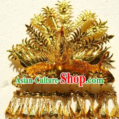 China Ancient Dynasty Imperial Royal Quene Crown Empress Hairpins Hair Accessories Hairstyle Wigs Chinese Oriental Hairstyles Headpieces Hat