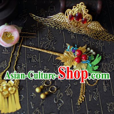 China Ancient Dynasty Imperial Royal Quene Crown Empress Hairpins Hair Accessories Hairstyle Chinese Oriental Hairstyles Headpieces