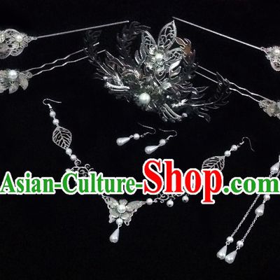 China Ancient Dynasty Imperial Royal Quene Crown Empress Hairpins Hair Accessories Hairstyle Chinese Oriental Hairstyles Headpieces