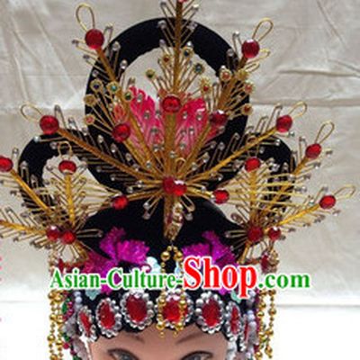 Chinese Imperial Quene Crown Empress Hairpins Hair Accessories Hairstyle Chinese Oriental Hairstyles Headpieces Wigs
