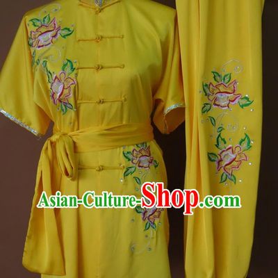 Top Asian Championship Color Changing Gradient Embroidered Dragon Kung Fu Martial Arts Uniform Suit for Women Men