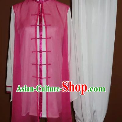 Top Gold Asian Championship Kung Fu Martial Arts Uniform Suit for Women Men