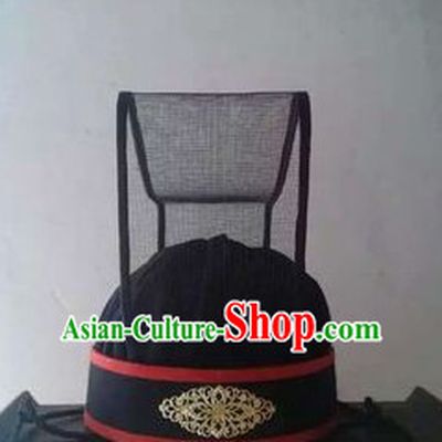 Handmade Chinese Ancient Style Official Hat Asian Headwear for Men