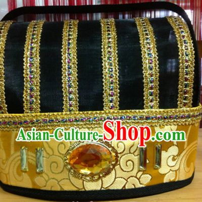 Handmade Chinese Ancient Style Official Court Hat Asian Headwear for Men