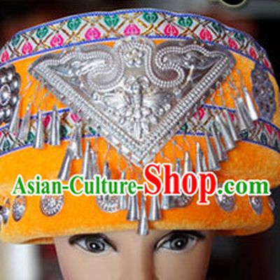 Chinese Miao Minority Hmong Folk Ethnic Hat for Women