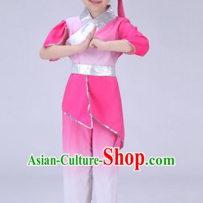 Chinese Traditional Dancer Costumes Complete Set for Kids