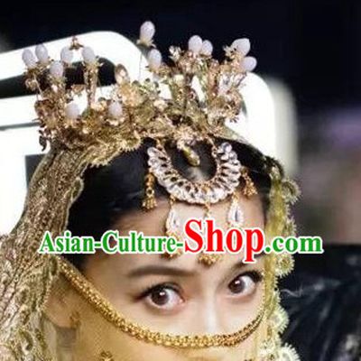 Chinese Traditional Ethnic Princess Headpieces