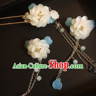Chinese Traditional Fairy Headpieces Hair Jewelry Set