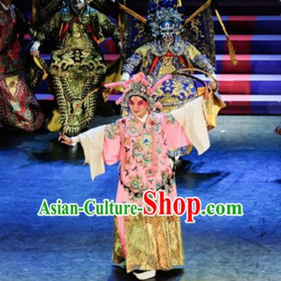 Chinese Classical Opera Guan Gong Dance Costume Folk Dancing Costumes Traditional Chinese Dance Costumes Asian Dancewear Complete Set for Men Boys