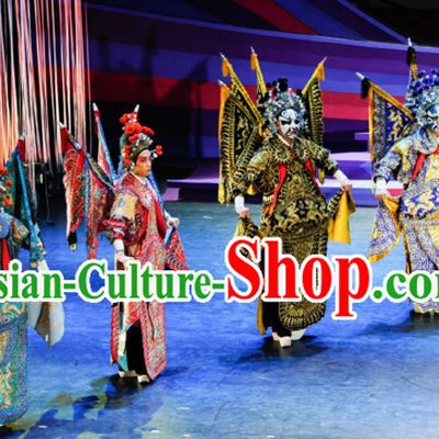 Chinese Classical Opera Guan Gong Dance Costume Folk Dancing Costumes Traditional Chinese Dance Costumes Asian Dancewear Complete Set for Men Boys