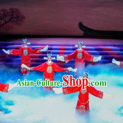 Chinese Classical Opera Guan Gong Dance Costume Folk Dancing Costumes Traditional Chinese Dance Costumes Asian Dancewear Complete Set for Men Boys