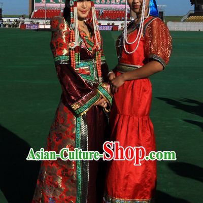 Ancient Mongolian Clothing Traditional Mongolian Clothing Folk Garment for Women