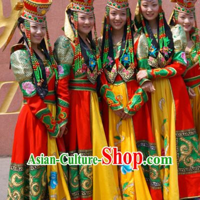 Traditional Mongolian Clothing Traditional Mongolian Clothing Folk Dance Costumes for Women