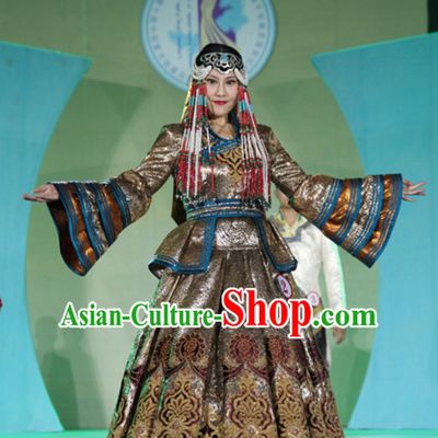 Traditional Mongolian Clothing Traditional Mongolian Clothing Folk Empress Costumes for Women