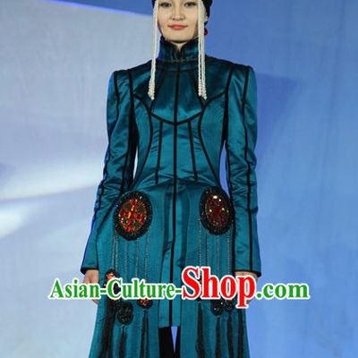 Traditional Mongolian Clothing Traditional Mongolian Clothing Folk Garment for Women