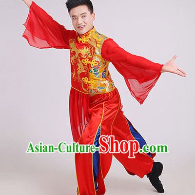 Chinese Dance costume Dance Classes Uniforms Folk Dance Traditional Cultural Dance Costumes Complete Set