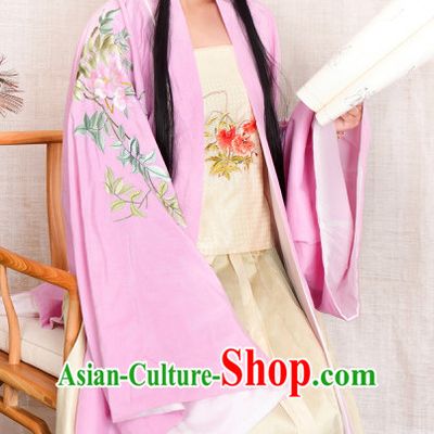 Chinese Ancient Ming Dynasty Princess Beauty Garment Costumes and Hair Jewelry Complete Set for Women