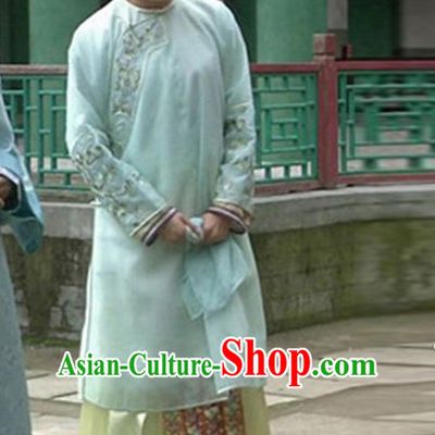 Qing Dynasty Imperial Clothing and Hair Accessories Complete Set for Women