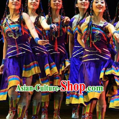 Traditional Ethnic Mongolian Dancing Costumes for Girls