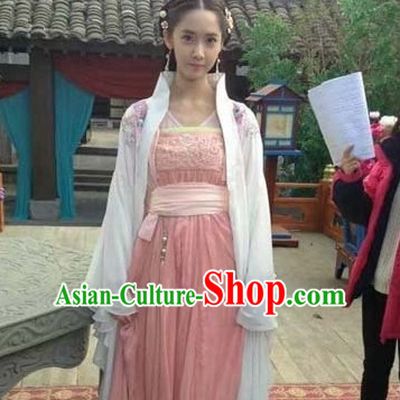 Ancient Chinese Princess Clothing and Hair Accessories Complete Set for Women Girls Kids Adults