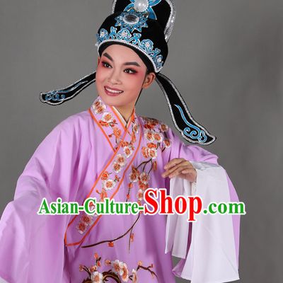 Chinese Opera Costumes Huangmei Opera Stage Performance Costume Chinese Traditional Water Sleeve Costume Drama Costumes and Hat Complete Set