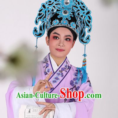 Chinese Opera Costumes Huangmei Opera Stage Performance Costume Chinese Traditional Water Sleeve Costume Drama Costumes and Hat Complete Set