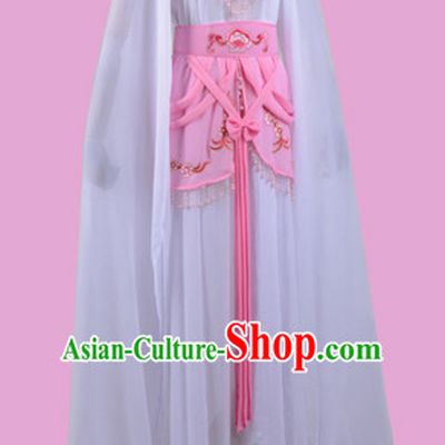 Chinese Opera Costumes Huangmei Opera Stage Performance Costume Chinese Traditional Water Sleeve Costume Drama Costumes and Hat Complete Set