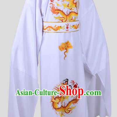 Chinese Opera Costumes Huangmei Opera Stage Performance Costume Chinese Traditional Dragon Robe Costume Drama Costumes and Hat Complete Set