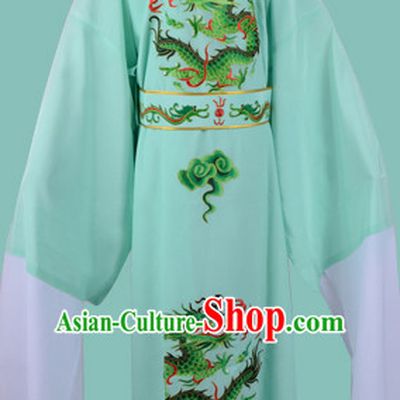 Chinese Opera Costumes Huangmei Opera Stage Performance Costume Chinese Traditional Dragon Robe Costume Drama Costumes and Hat Complete Set