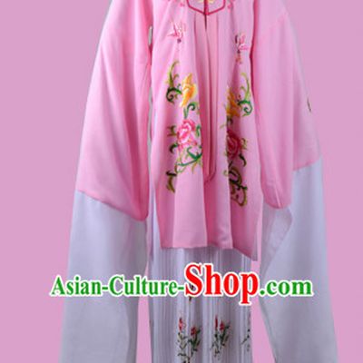 Chinese Opera Costumes Huangmei Opera Stage Performance Costume Chinese Traditional Shuixiu Costume Drama Costumes and Hat Complete Set