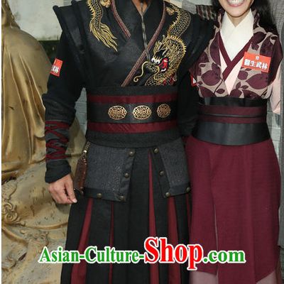 Ancient Chinese Swordsman Hanfu Han Fu Clothing Complete Set