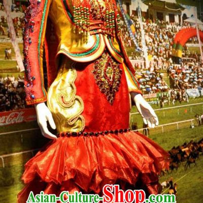 Chinese Traditional Ethnic Empress National Costumes Wedding Dresses Wear Clothing and Hat Complete Set for Men