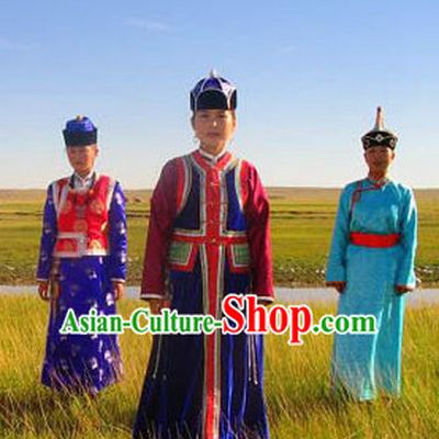 Traditional Chinese Ethnic National Costumes Complete Set for Women