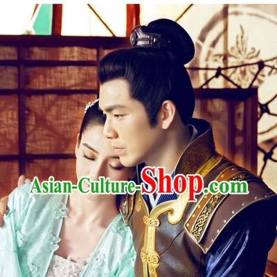 Chinese Traditional Ancient Black Wigs for Men