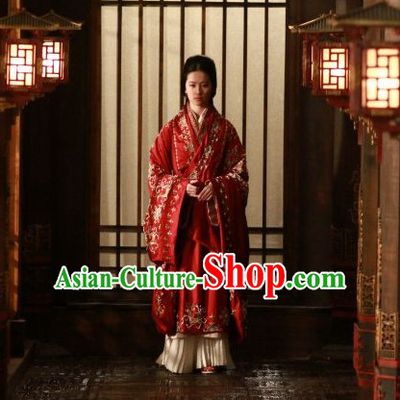 Traditional Chinese Ancient Empress Clothes Complete Set for Women