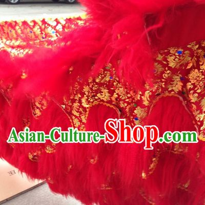 Top Asian Chinese Lion Dance Troupe Performance Suppliers Pants Equipments Art Instruments Lion Tail Costumes Set