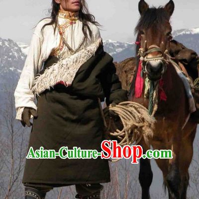 Tibetan Traditional Ethnic National Costumes Complete Set for Men