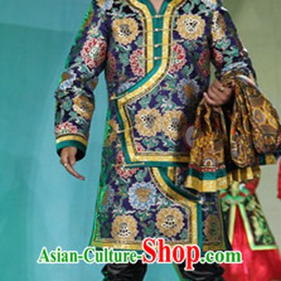 Mongolian Traditional Ethnic National Costumes Complete Set for Men