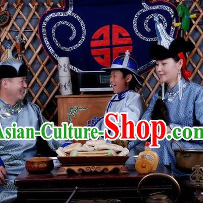Traditional Chinese Ethnic National Costumes Complete Set for Couple